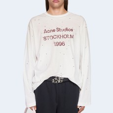 아크네 스튜디오 1996 스탬프 로고 릴랙스핏 티셔츠